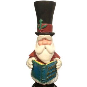 Santa Christmas Caroler J. Adams Figurine Vintage Victorian Christmas Decor